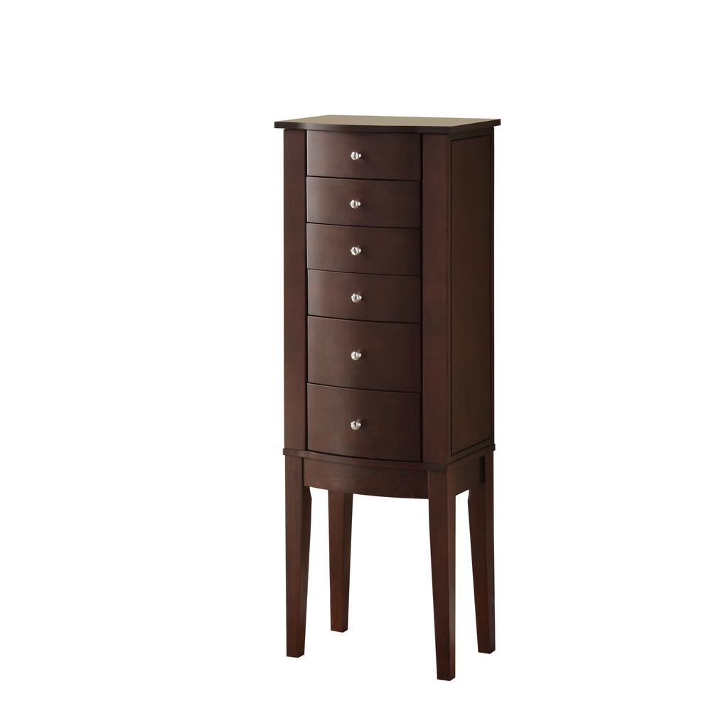 Merlot Jewelry Armoire. Picture 4