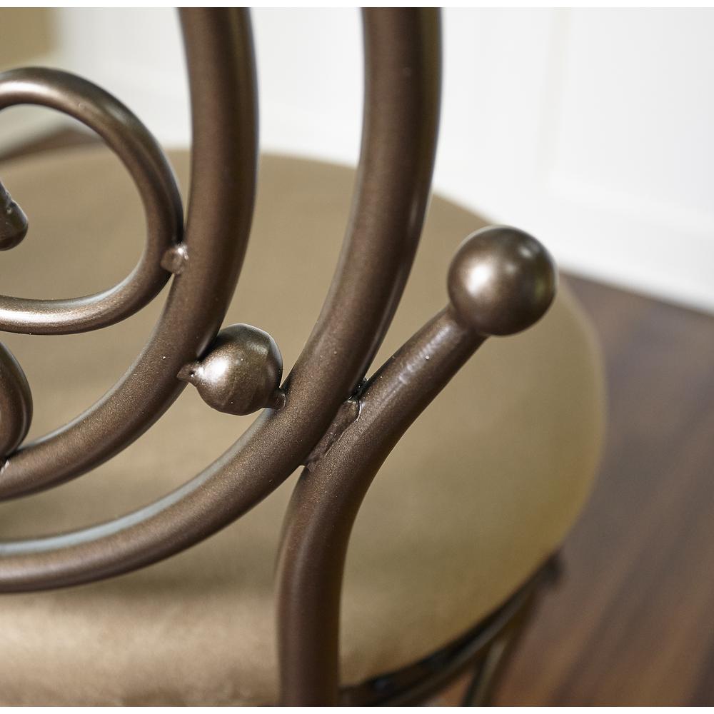 Big and Tall Scroll Circle Back Counter Stool. Picture 8
