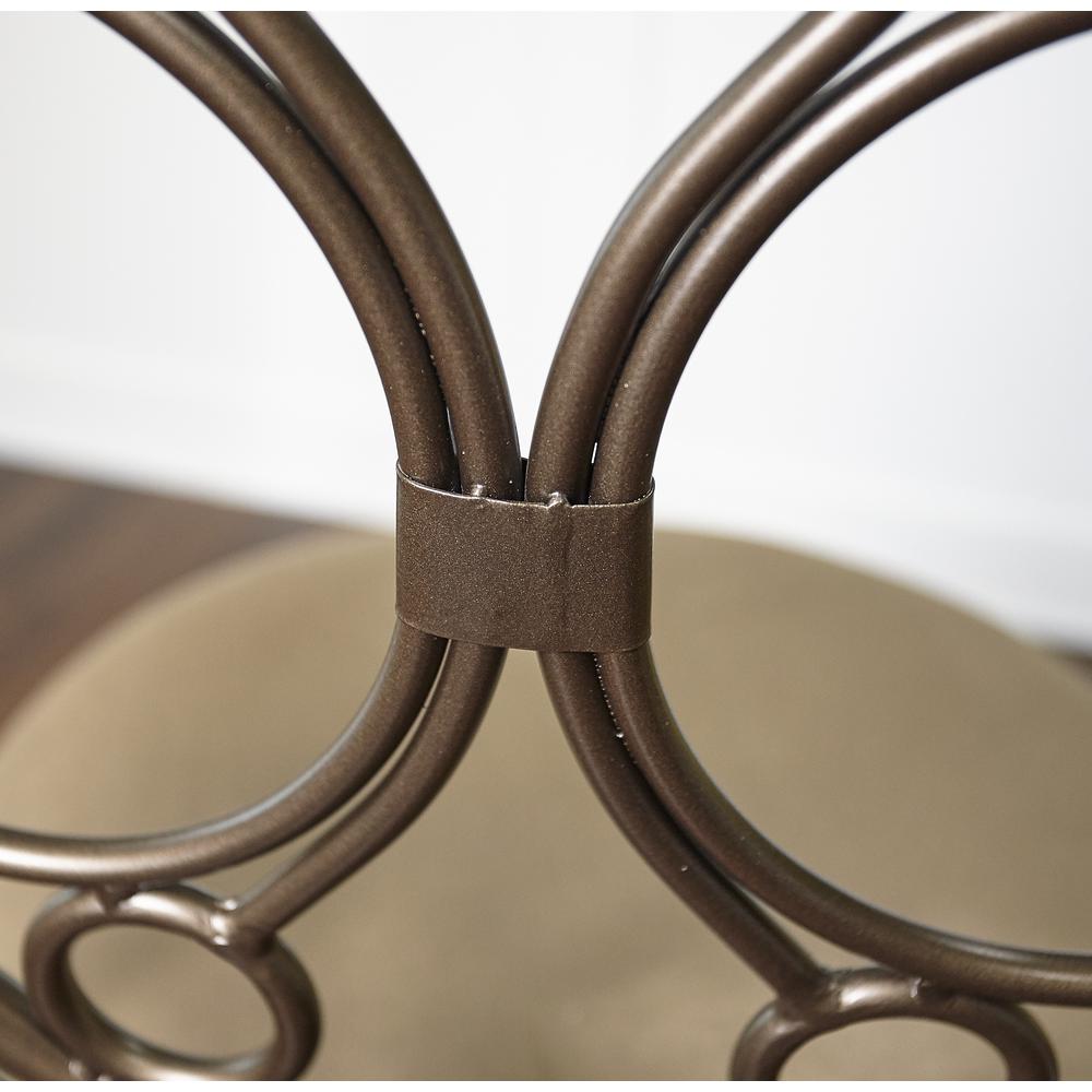 Big and Tall Scroll Circle Back Counter Stool. Picture 10