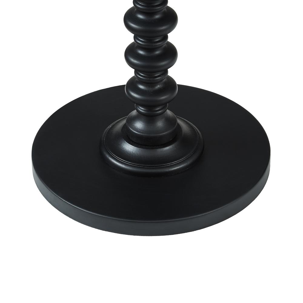 Black Round Spindle Table. Picture 4