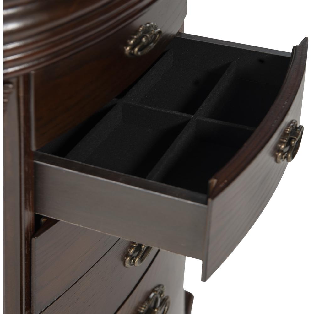 Italian Influenced Transitional Espresso Jewelry Armoire. Picture 2
