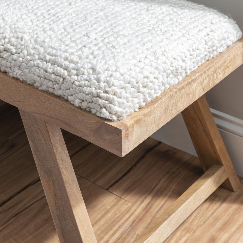 Byan Upholstered Bench Brown. Picture 6