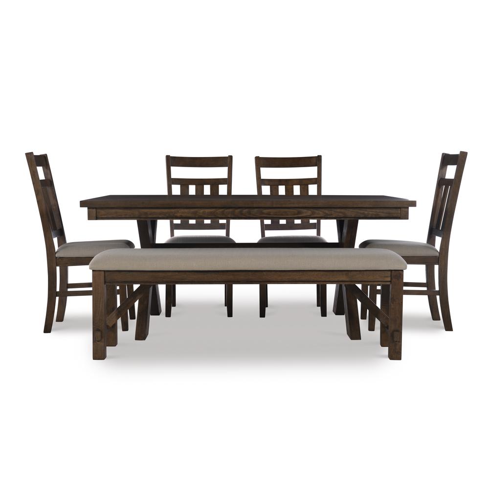 Turino Rustic Umber 6 PC Dining Set. Picture 1