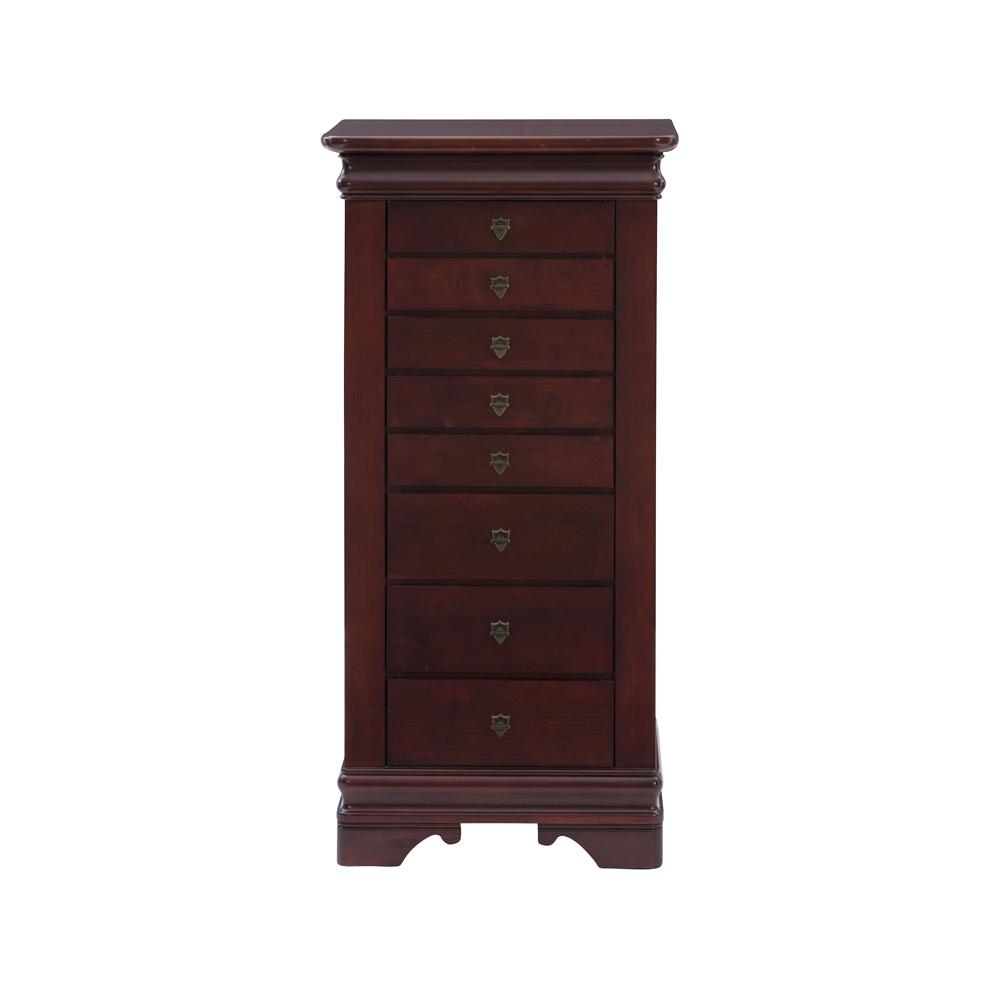 Louis Philippe Marquis Cherry Jewelry Armoire. Picture 3