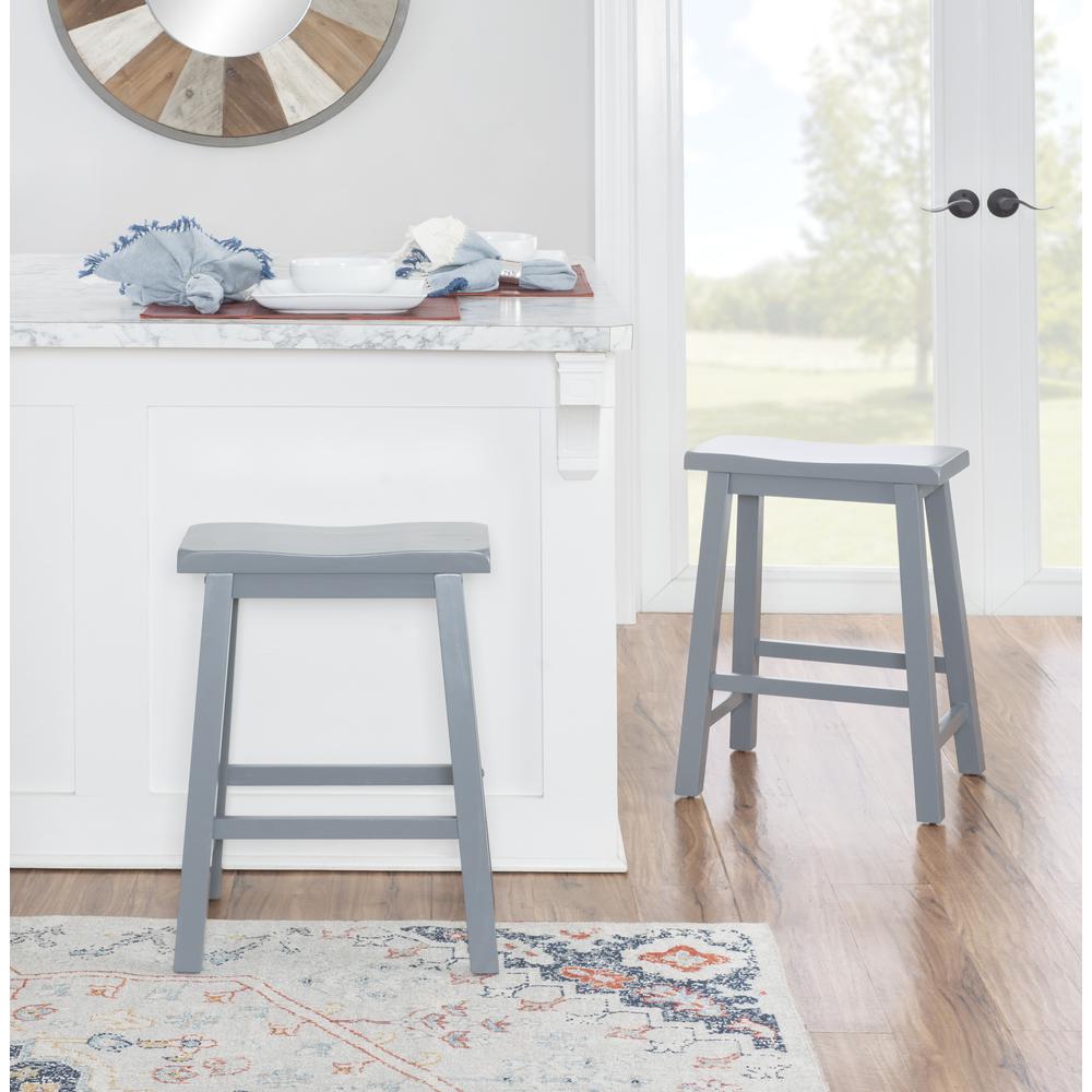 Logan Counter Stool Grey. Picture 5