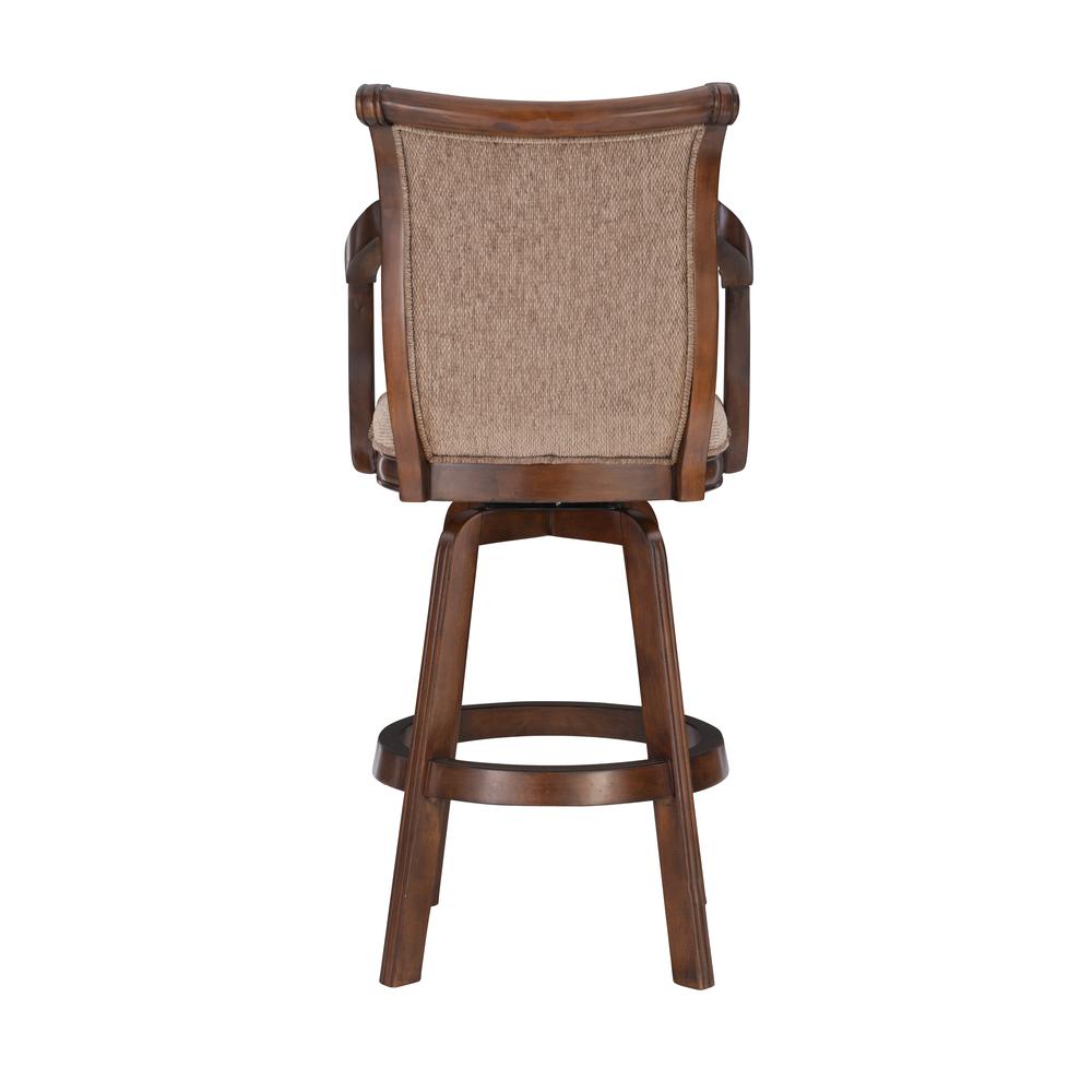 Brandon Warm Cherry Swivel Bar Stool. Picture 4