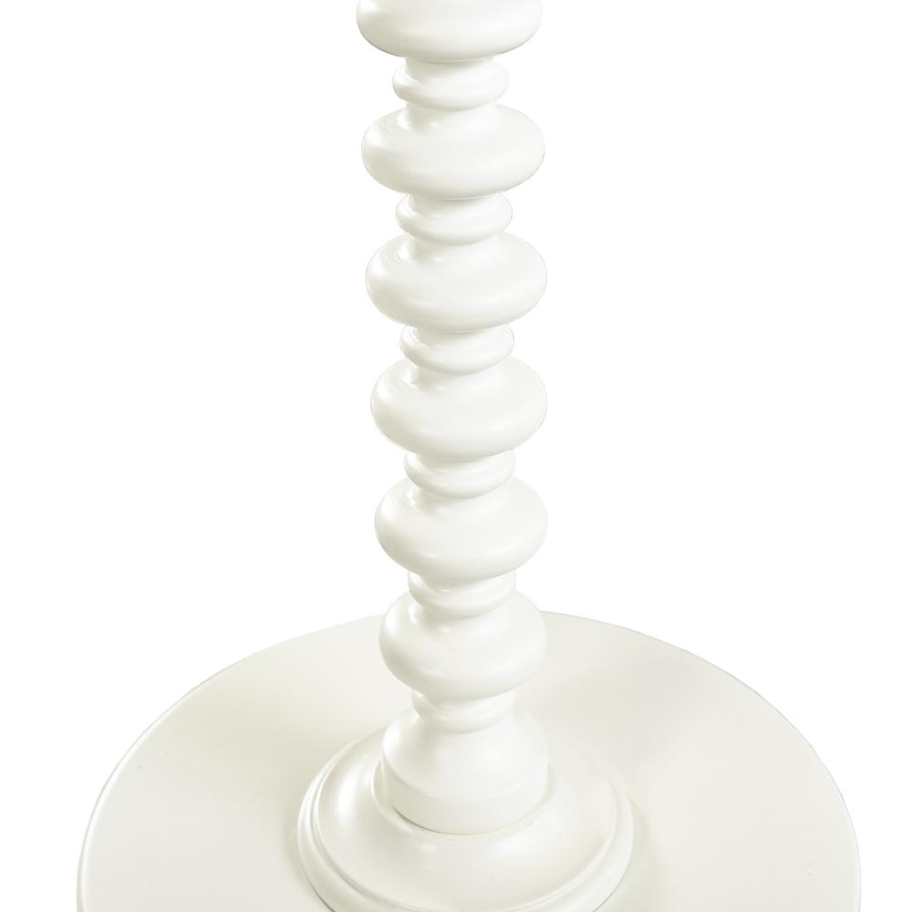 White Round Spindle Table. Picture 2