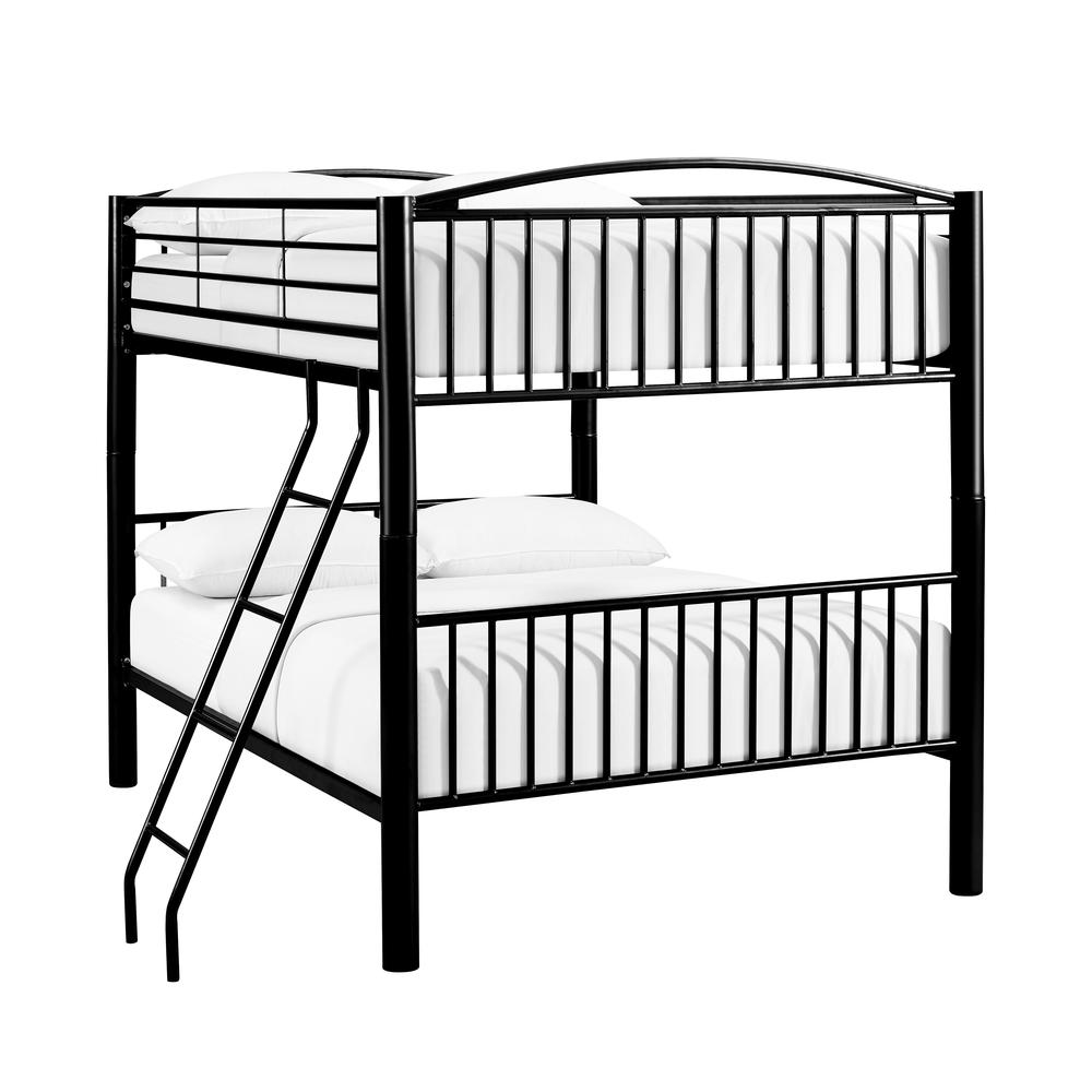Heavy Metal Black Full Over Full Bunk Bed. Picture 6