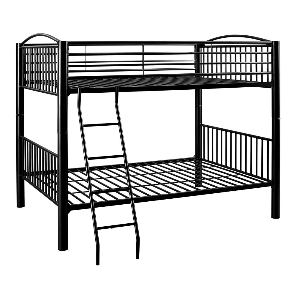 Heavy Metal Black Full Over Full Bunk Bed. Picture 7