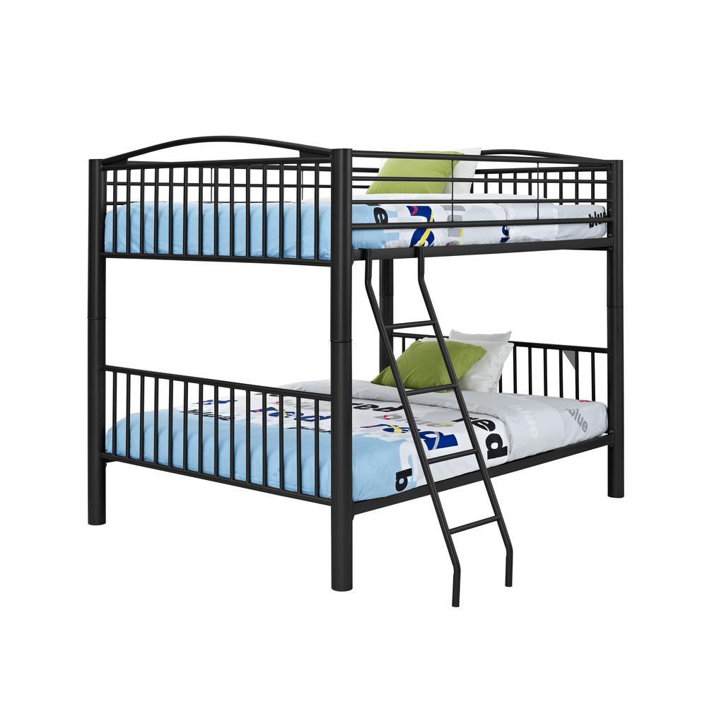 Heavy Metal Black Full Over Full Bunk Bed. Picture 2