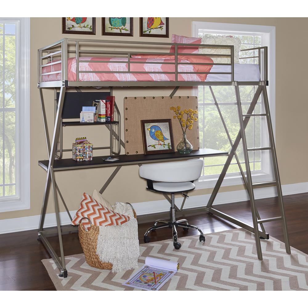 Pewter Student Loft bed. Picture 2
