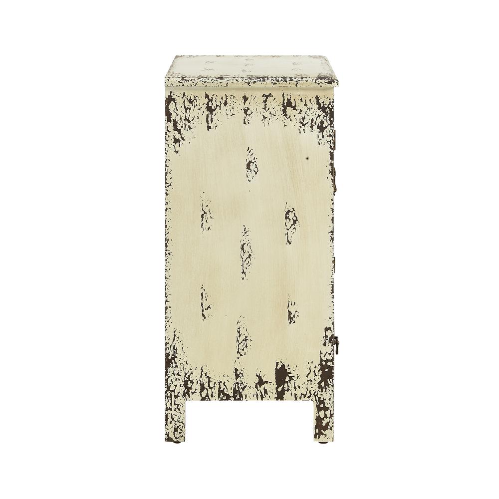 Parcel Antiqued White 2-Door, 2-Drawer Console. Picture 6