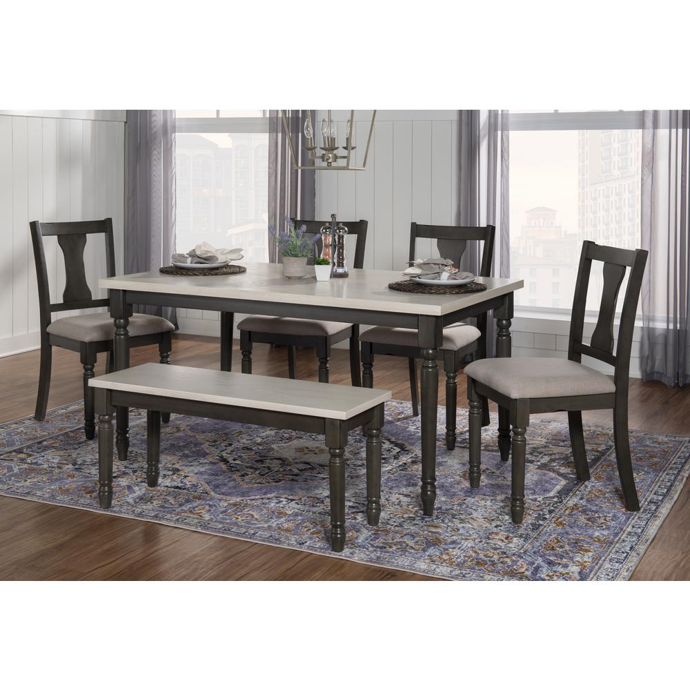 Willow 6 PC Grey Dining Set. Picture 2