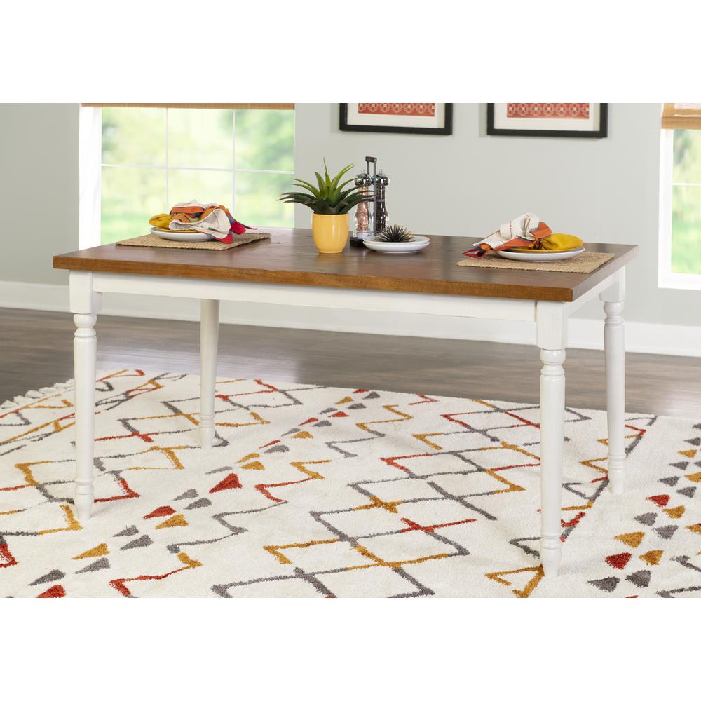 Willow Brown Dining Table. Picture 5