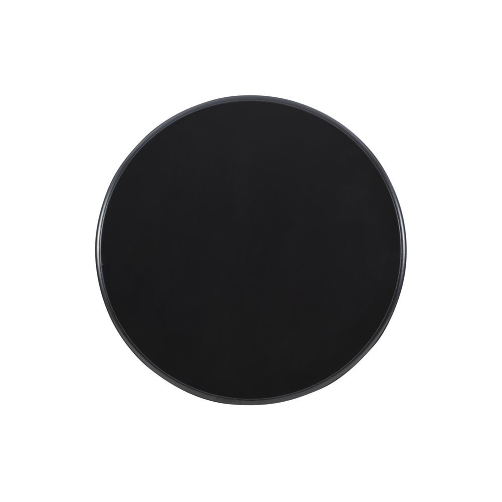 Adeline Round Accent Table Black. Picture 2