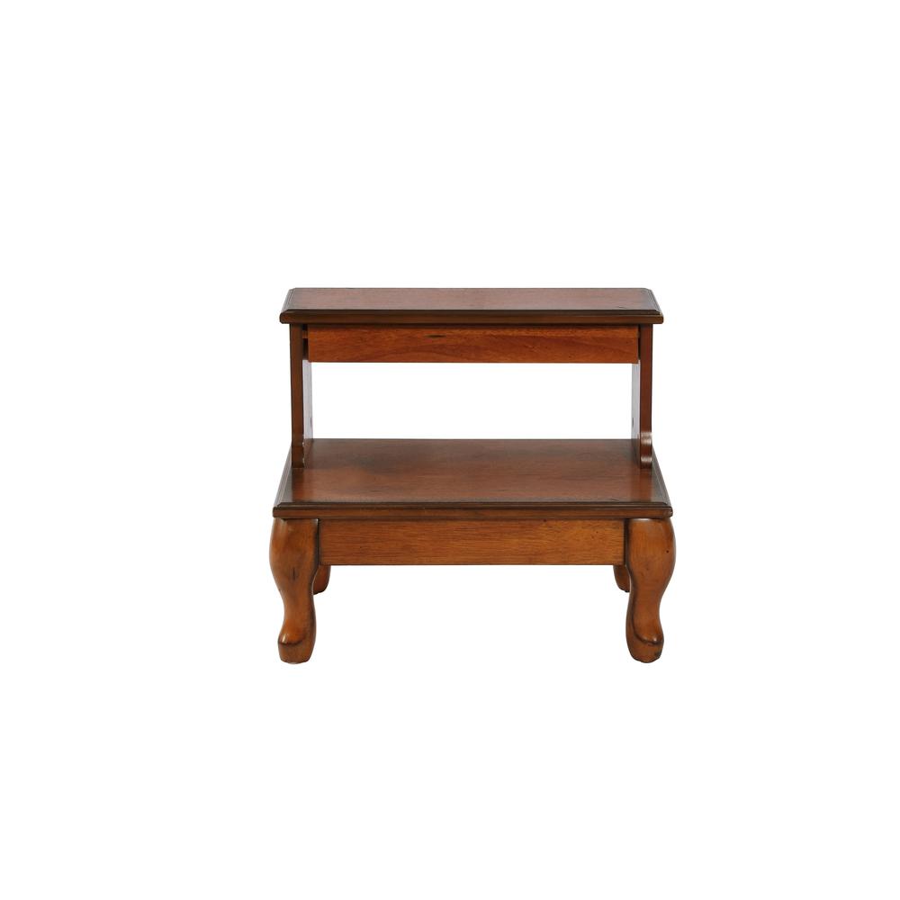 Attic Cherry Antique Cherry Bed Steps with Drawer. Picture 3