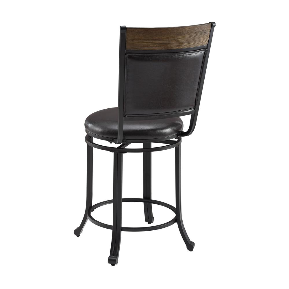 Franklin Swivel 24 inch Counter Stool Brown. Picture 1