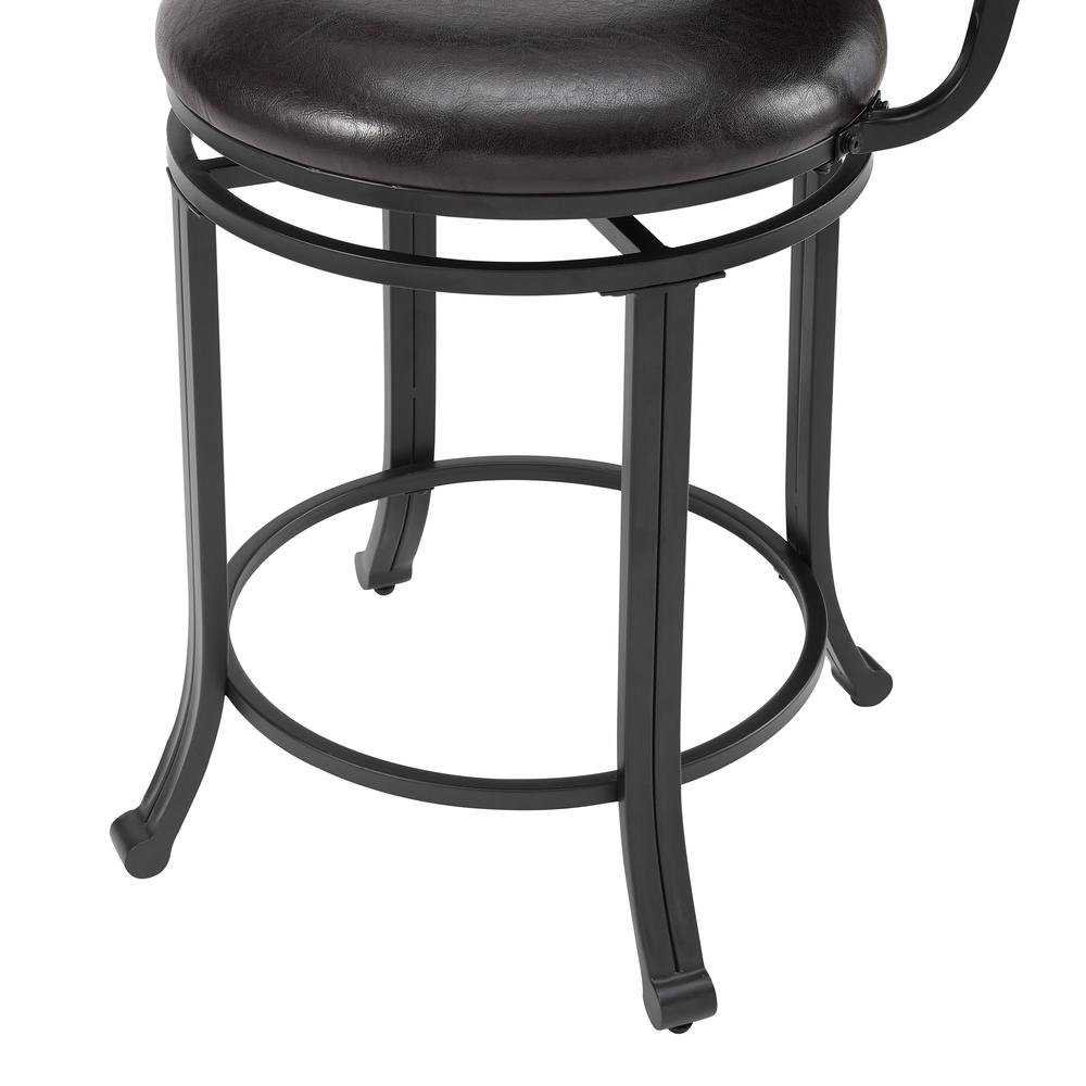 Franklin Swivel 24 inch Counter Stool Brown. Picture 3