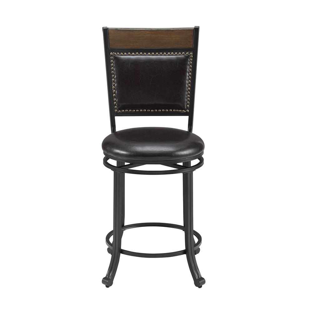Franklin Swivel 24 inch Counter Stool Brown. Picture 5