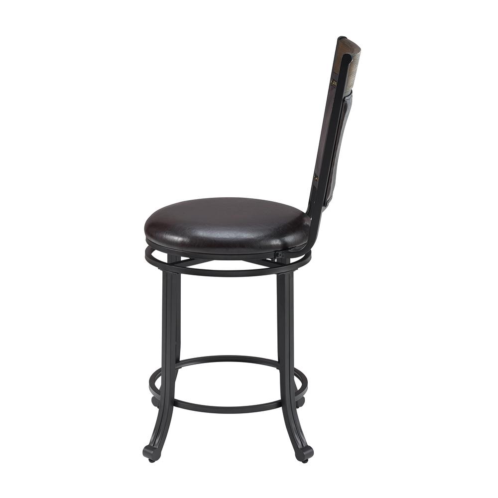 Franklin Swivel 24 inch Counter Stool Brown. Picture 6