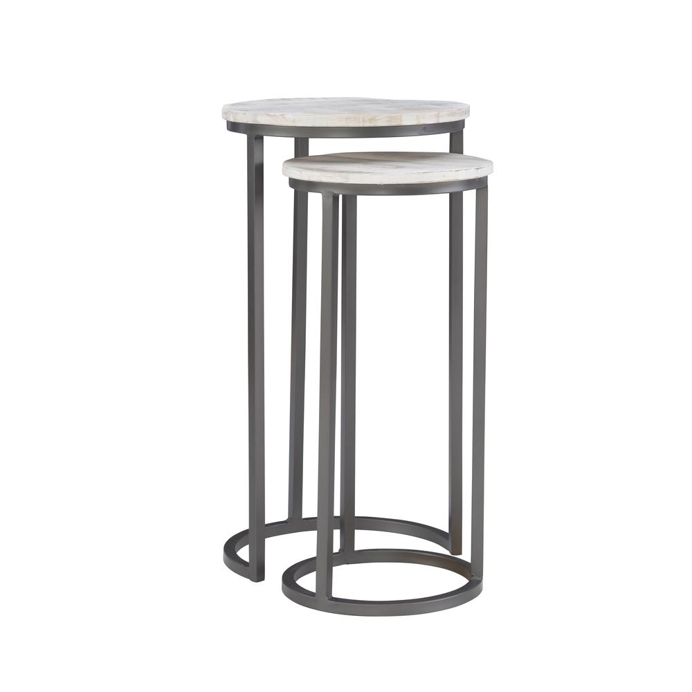 Weston Nesting Tables White. Picture 1