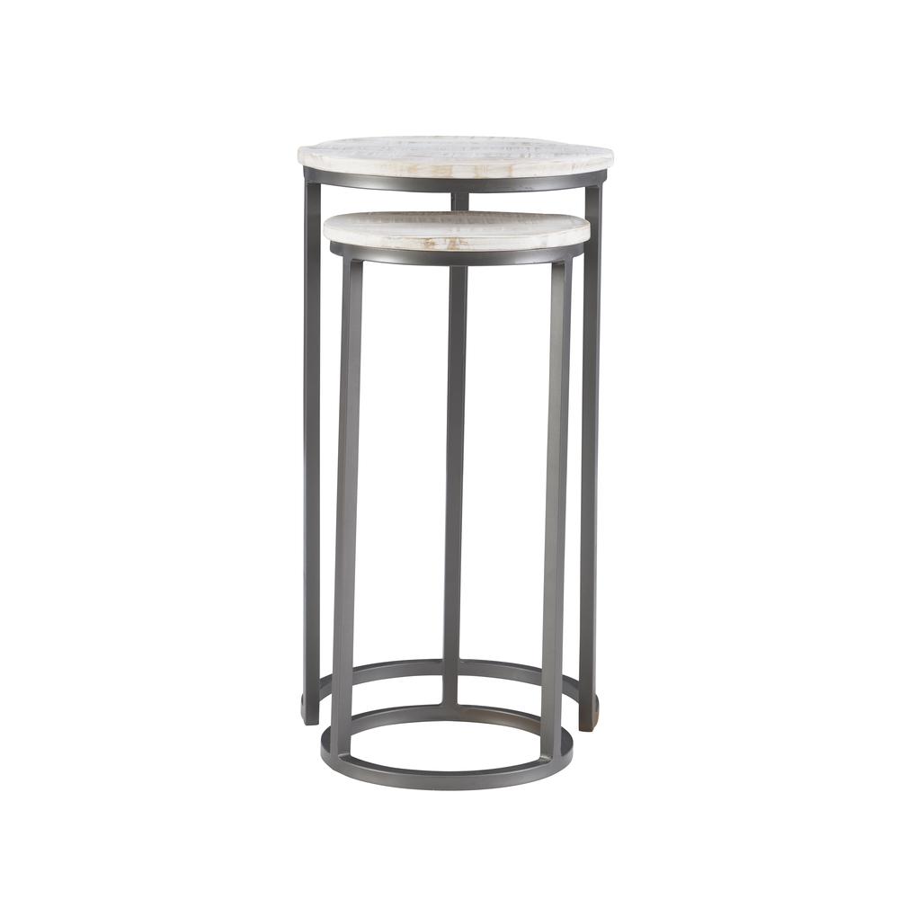 Weston Nesting Tables White. Picture 2
