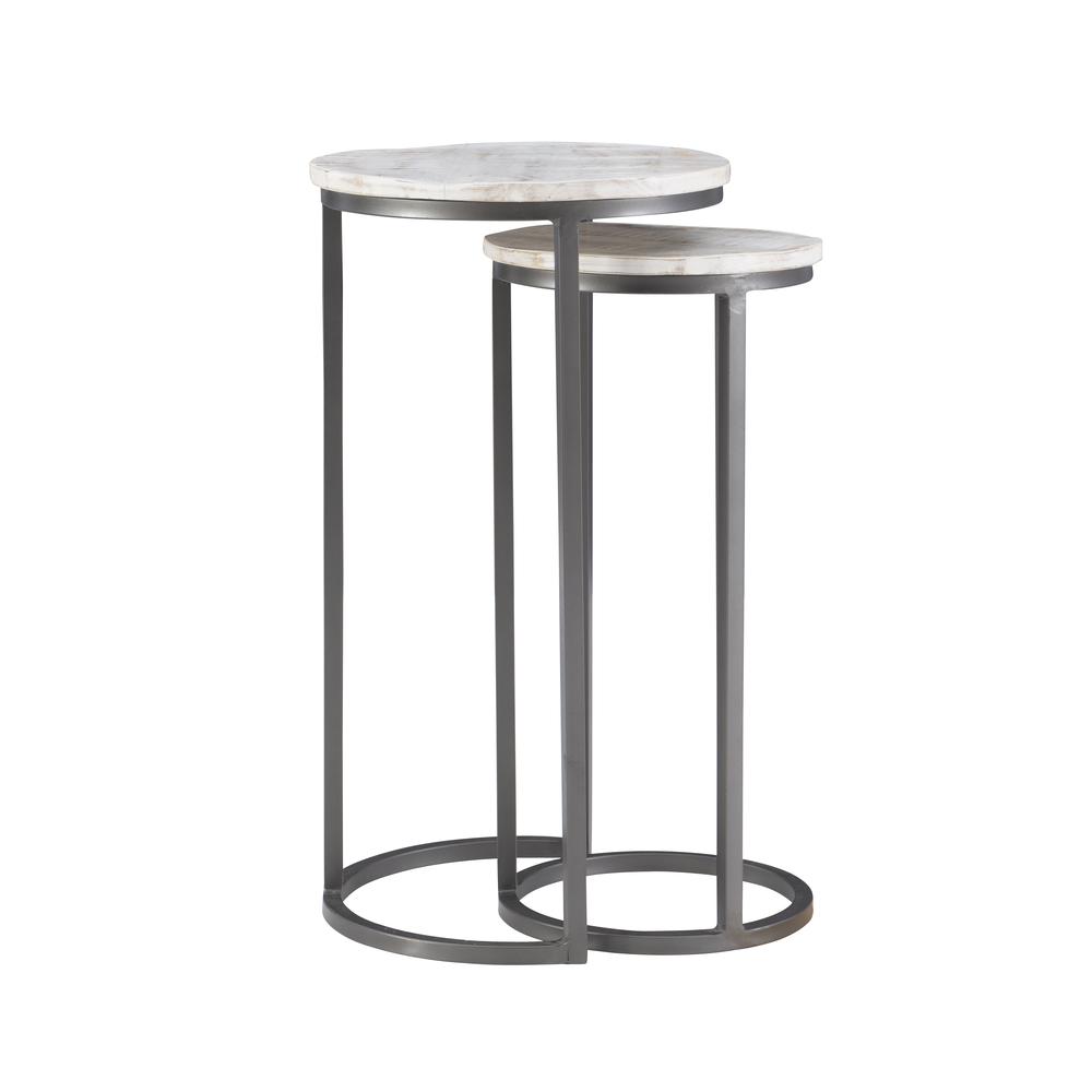 Weston Nesting Tables White. Picture 3