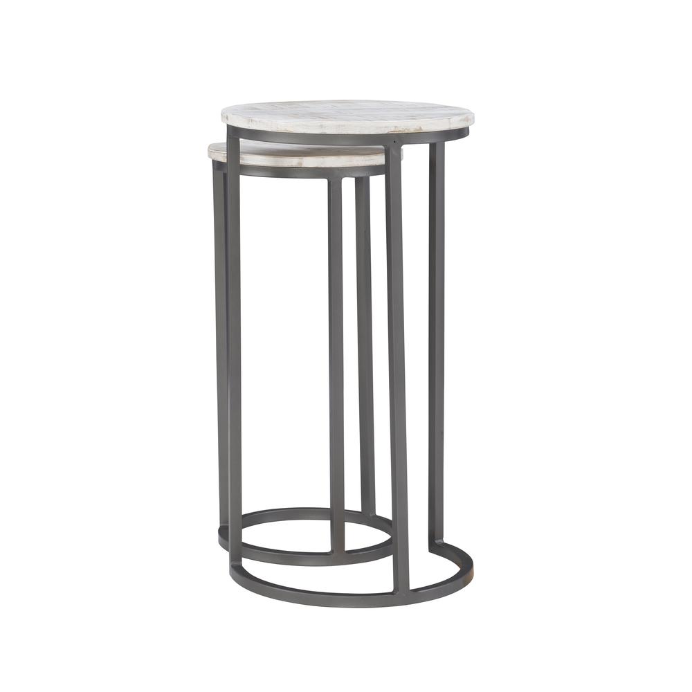 Weston Nesting Tables White. Picture 4