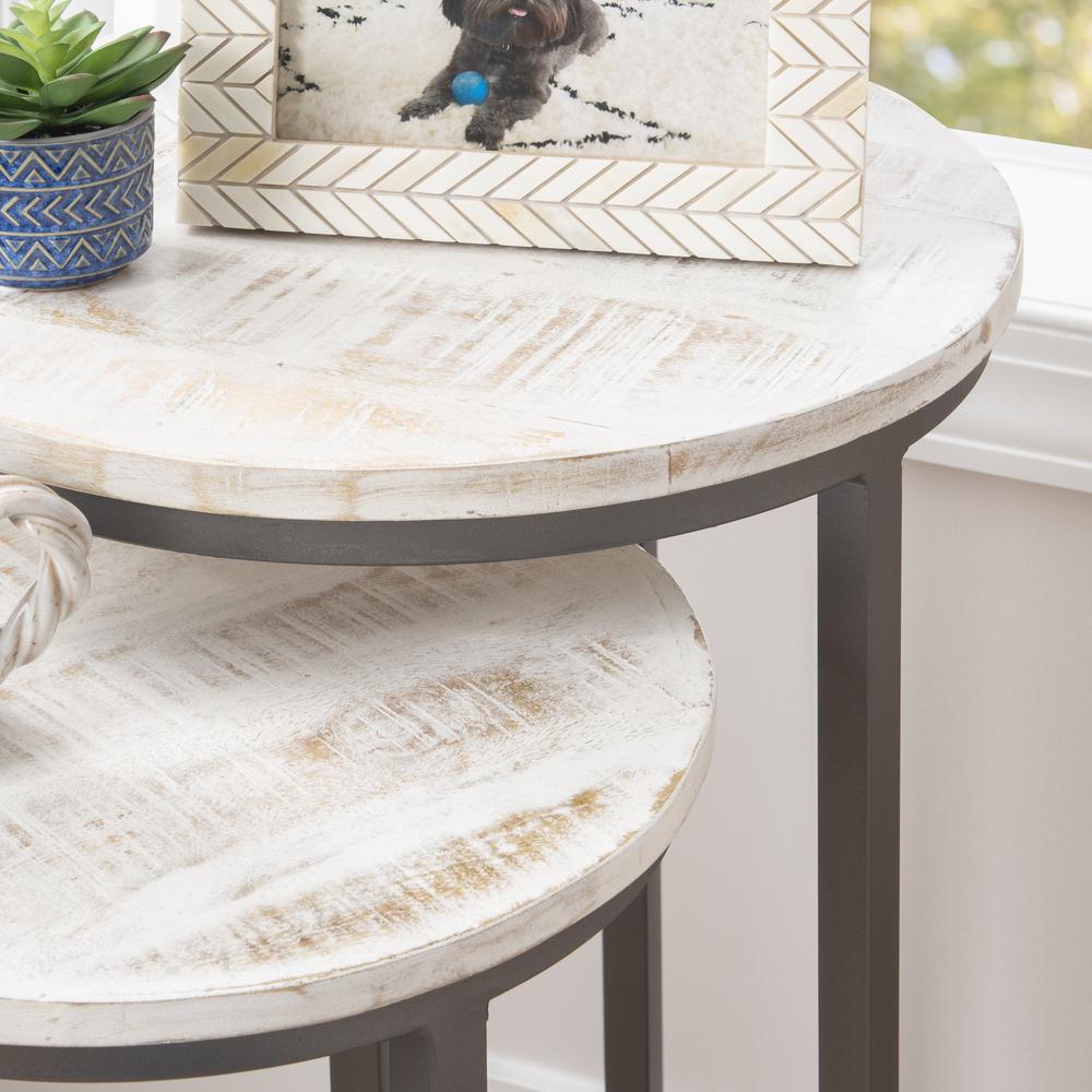 Weston Nesting Tables White. Picture 7