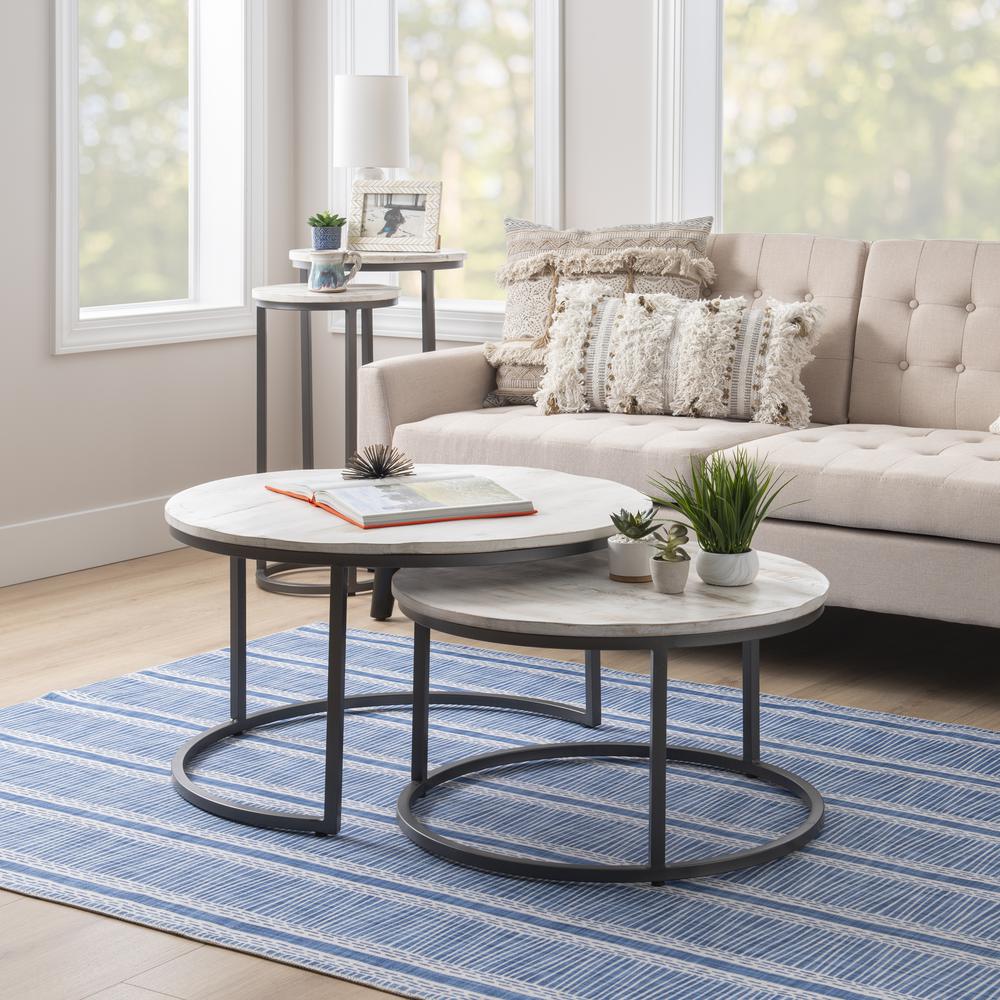 Weston Nesting Tables White. Picture 8