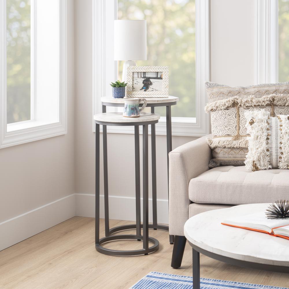 Weston Nesting Tables White. Picture 11