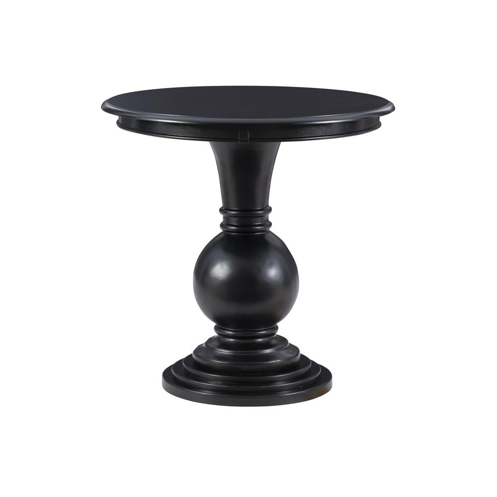 Adeline Round Accent Table Black. Picture 1