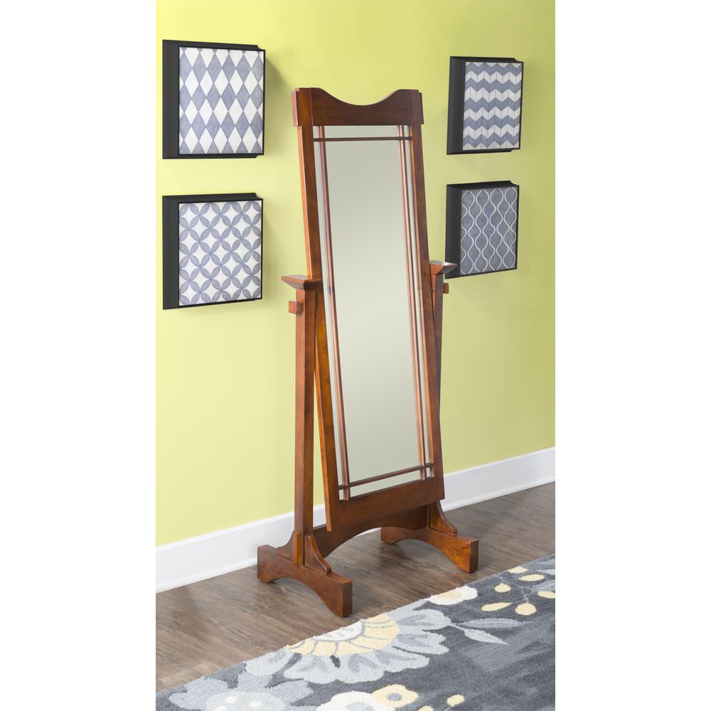 Mission Oak Cheval Mirror. Picture 2
