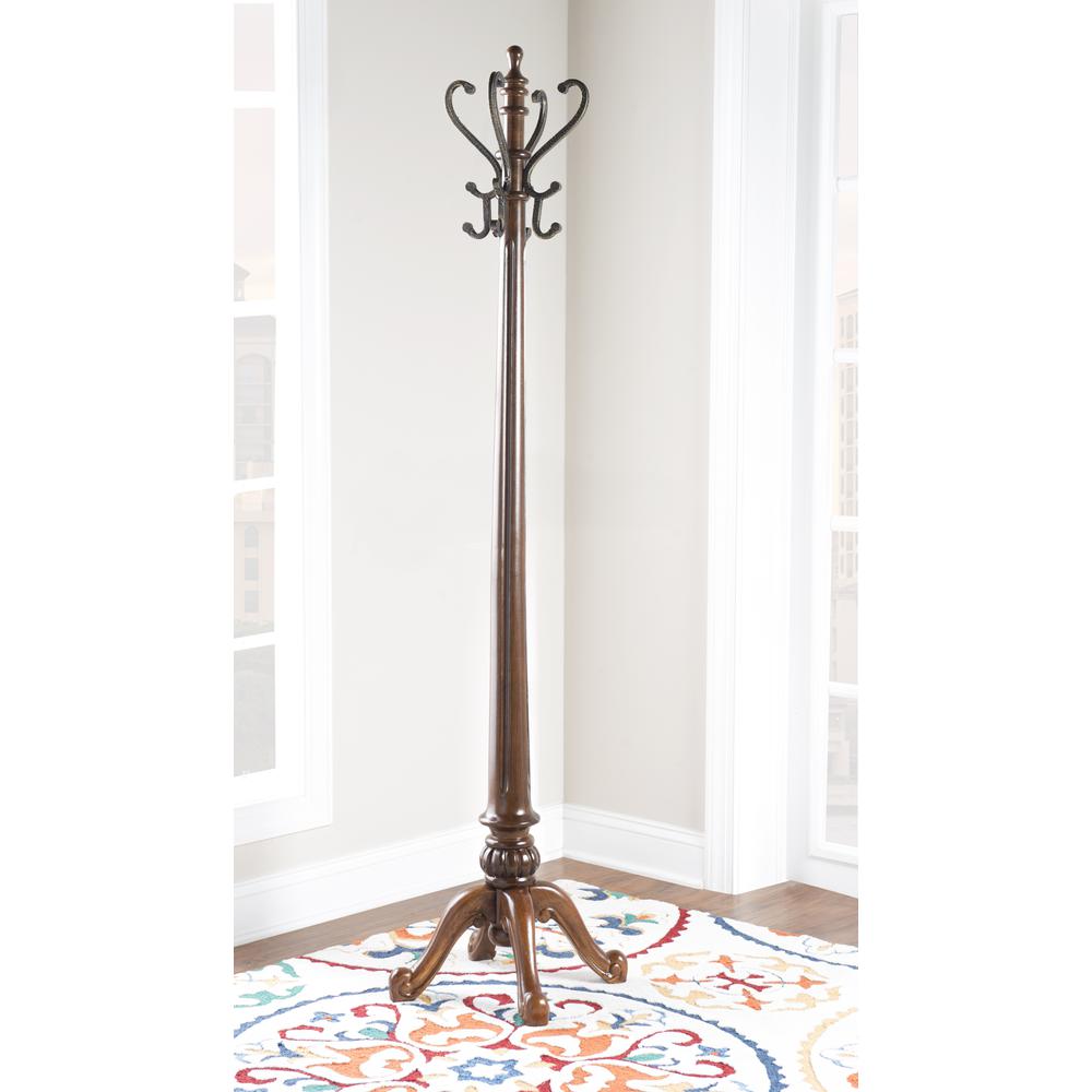 Barrier Reef "Warm Nut Brown" Coat Rack. Picture 1