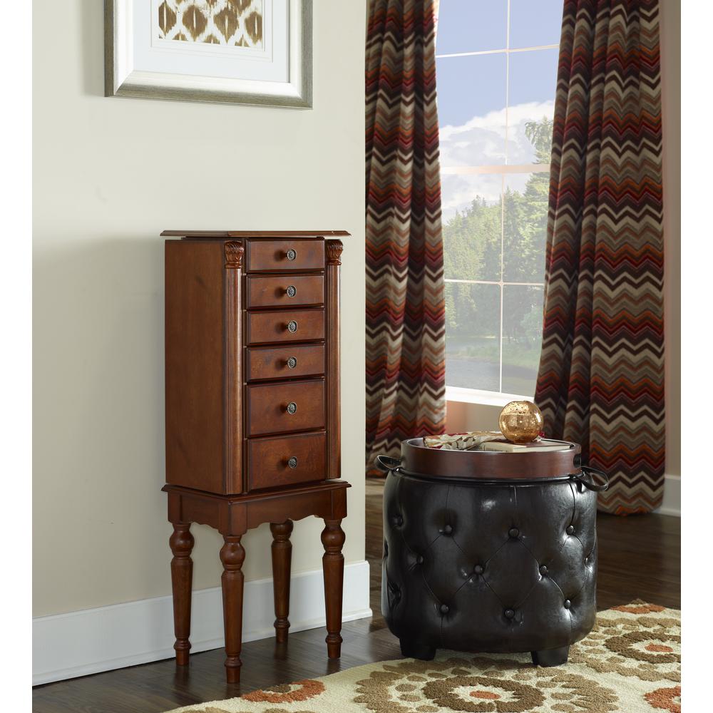 Deep Cherry Jewelry Armoire. Picture 8