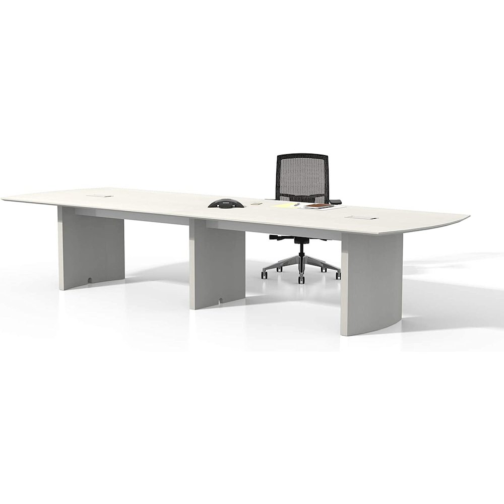 14' Conference Table, Textured Sea Salt. Picture 2