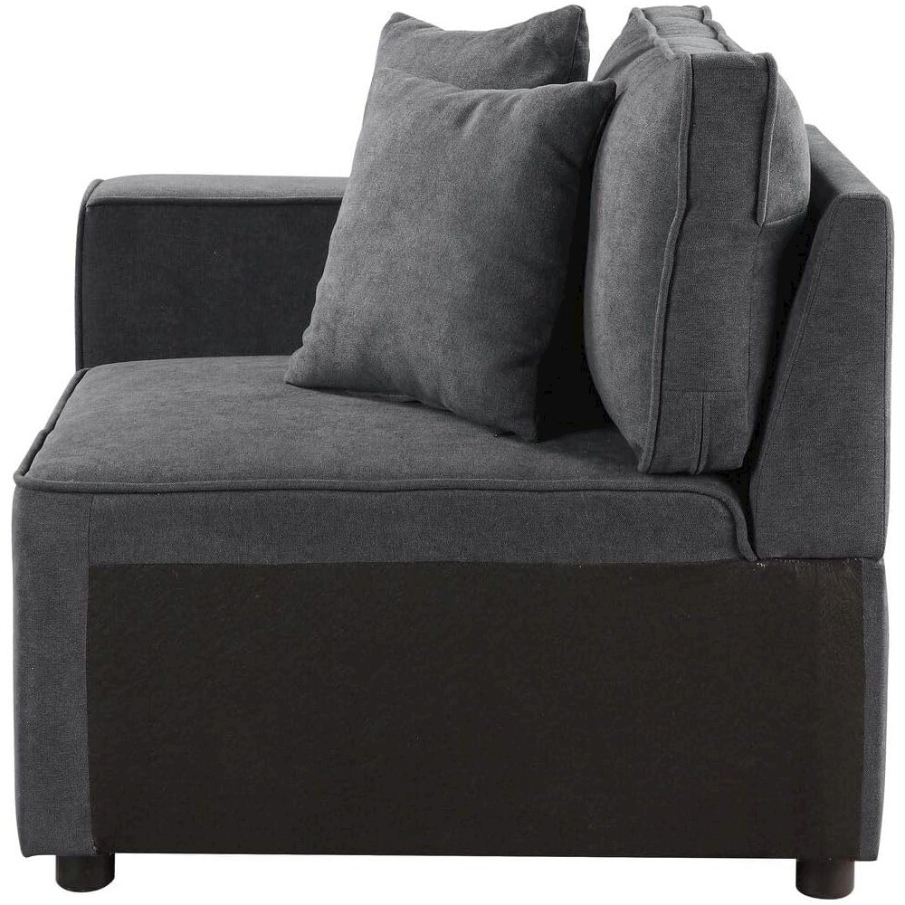 Silvester Modular - Armrest (2Pcs) Gray Fabric. Picture 2