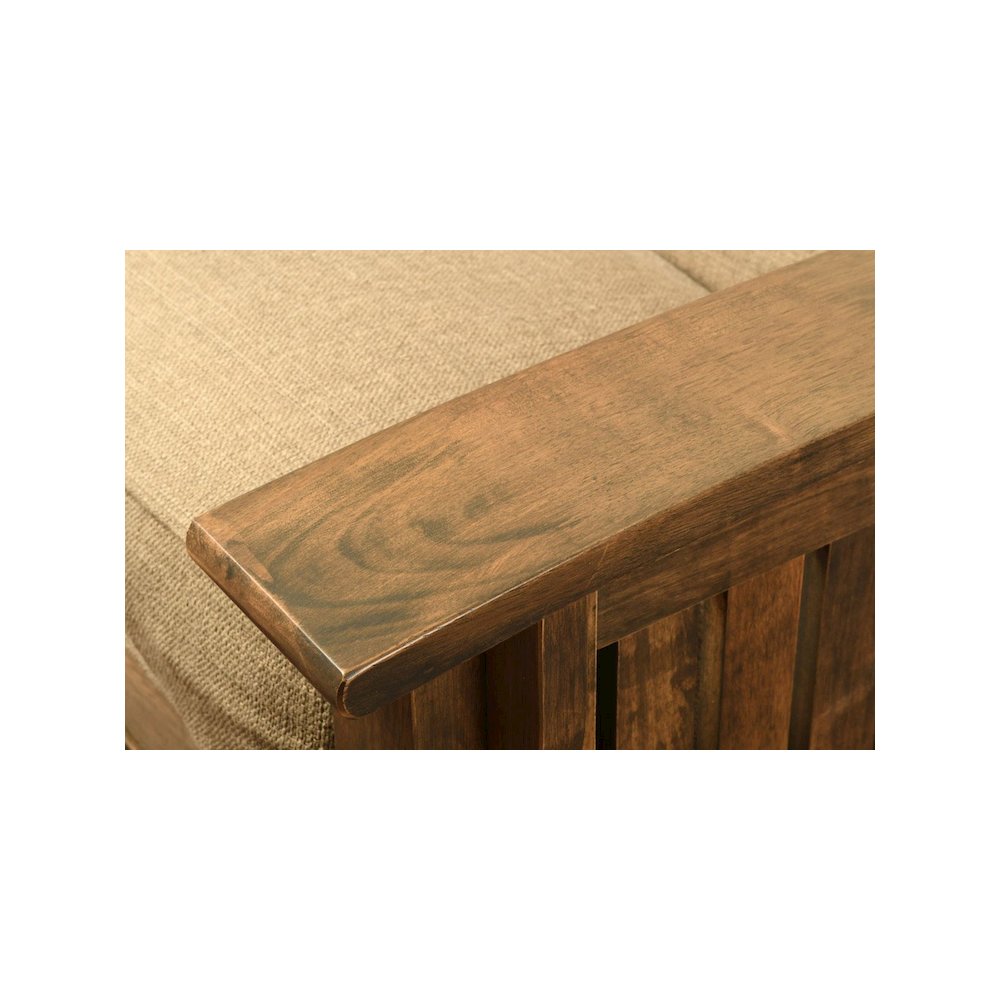 Washington Frame-Rustic Walnut Finish-Peter's Cabin Mattress-Storage Drawers. Picture 6