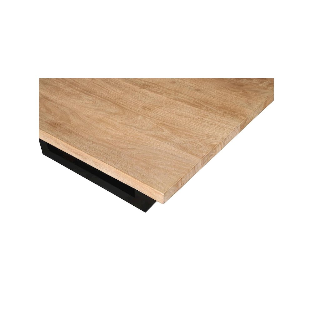 Logan 60" Square Dining Table In Natural Finish. Picture 3