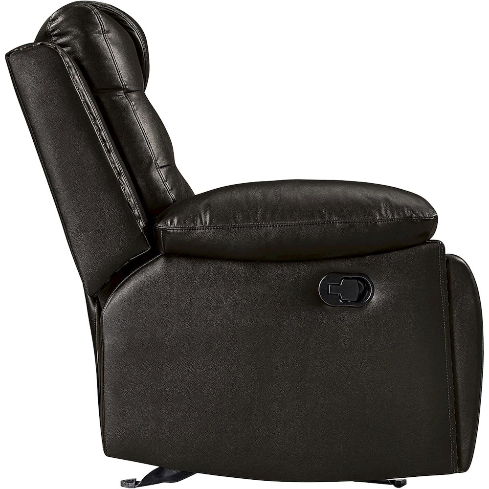 Nikko 2-Piece Faux Leather Manual Living Room Set, Brown. Picture 8