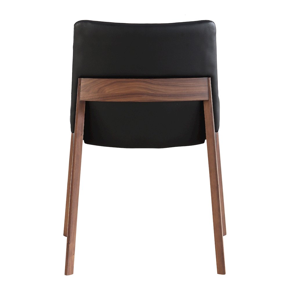 Deco Dining Chair Ebony PVC - Set Of Two. Picture 9