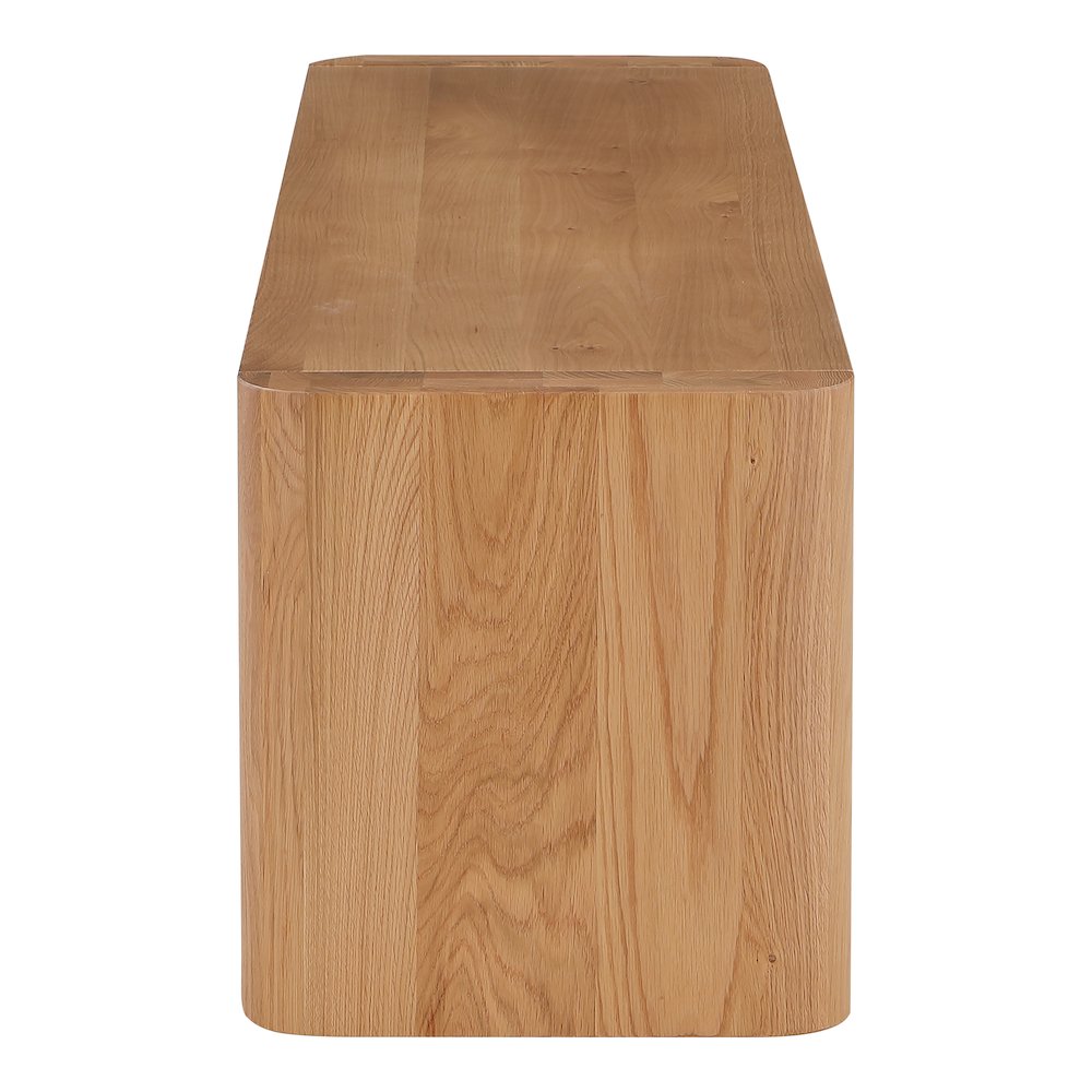 Post Small Dining Bench Natural. Picture 7
