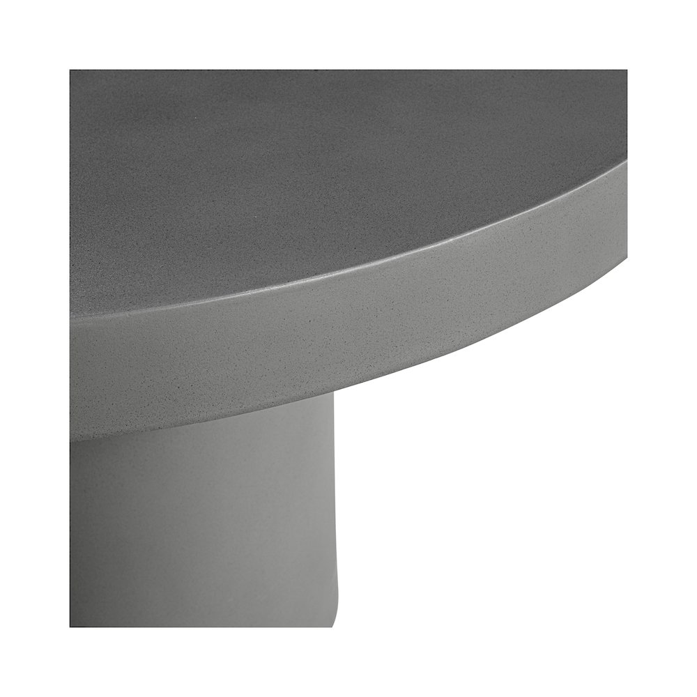 Cassius Round Outdoor Dining Table Dark Grey. Picture 5