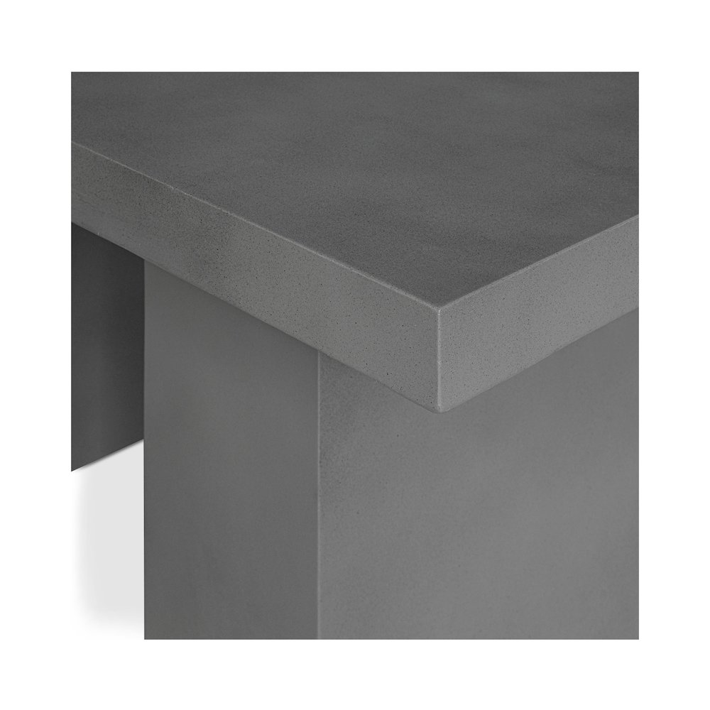 Aurelius 2 Outdoor Dining Table Dark Grey. Picture 7