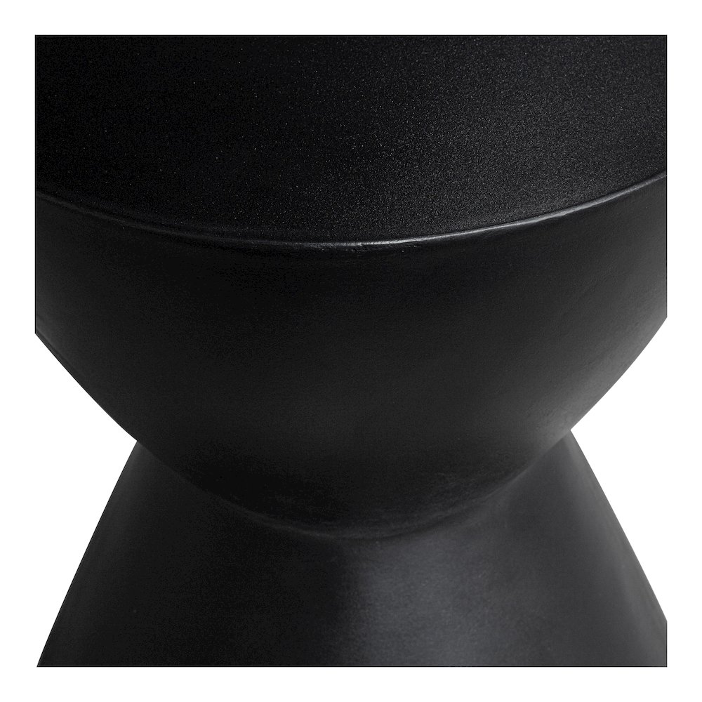 Hourglass Outdoor Stool Black. Picture 5