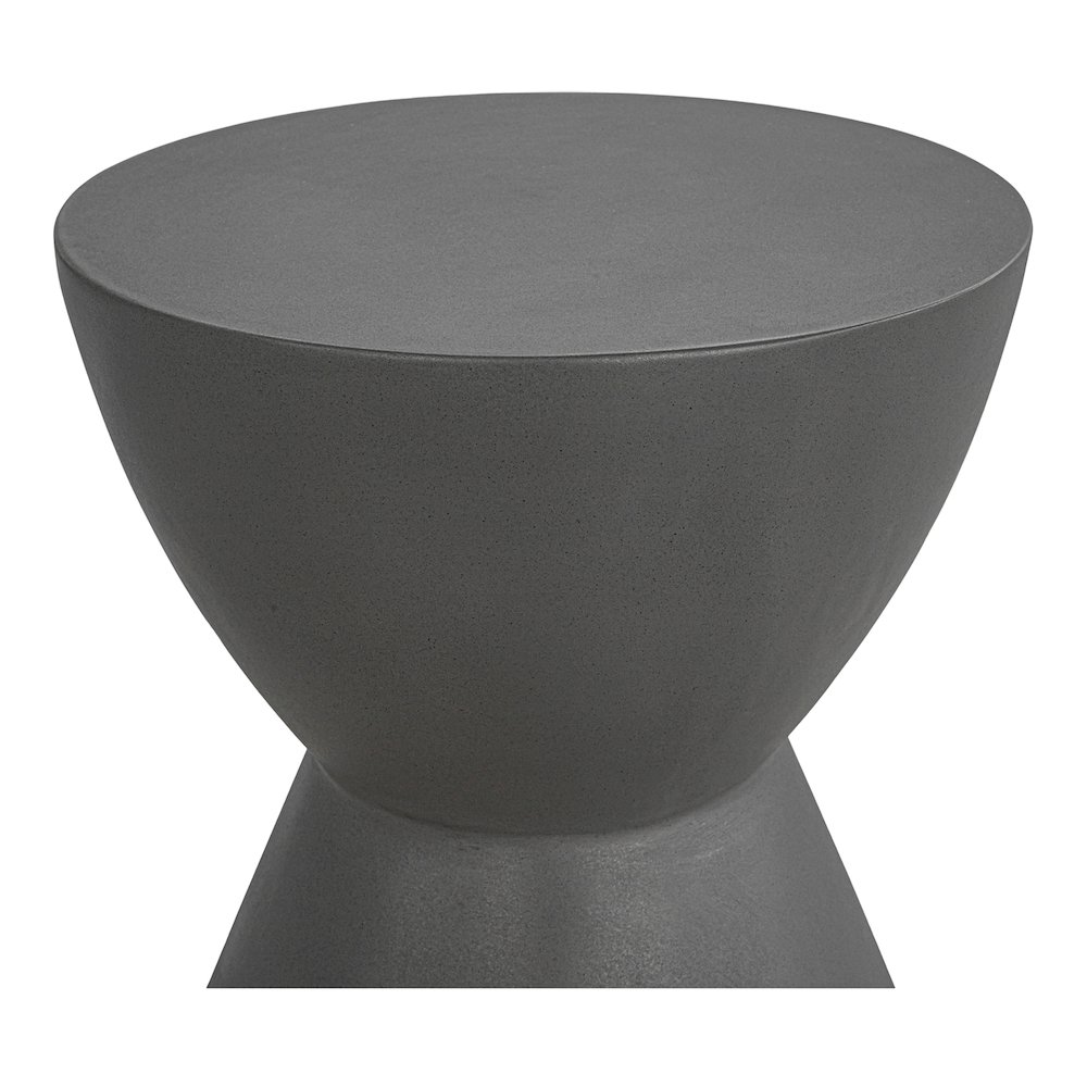 Hourglass Outdoor Stool Dark Grey. Picture 5