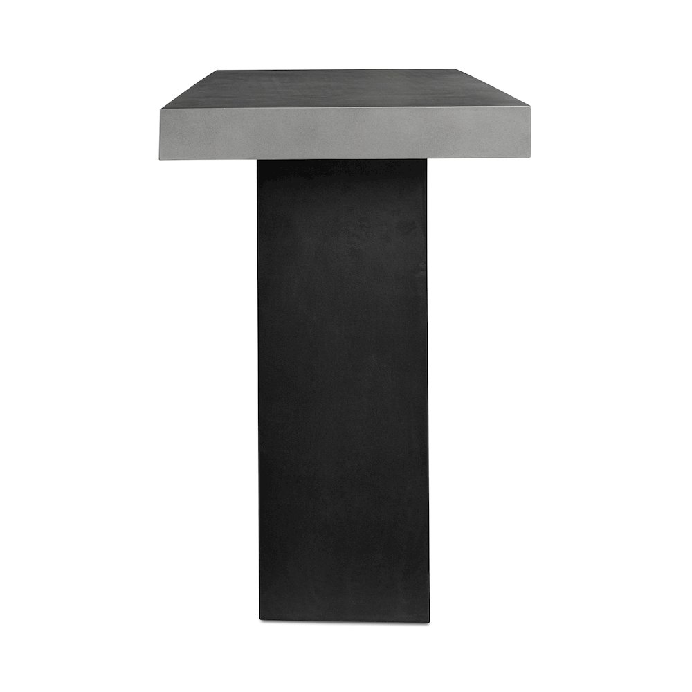 Lithic Outdoor Bar Table Dark Grey. Picture 6