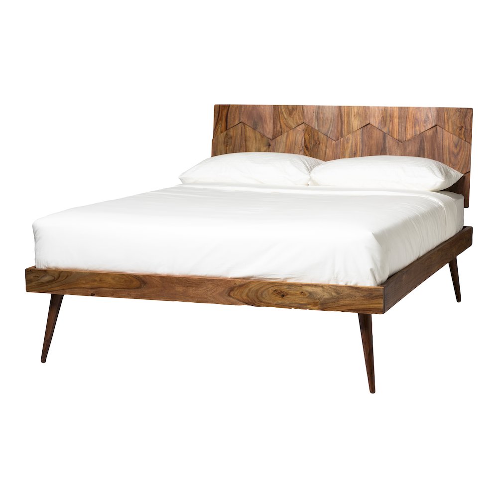 O2 Queen Bed Dark Brown. Picture 8