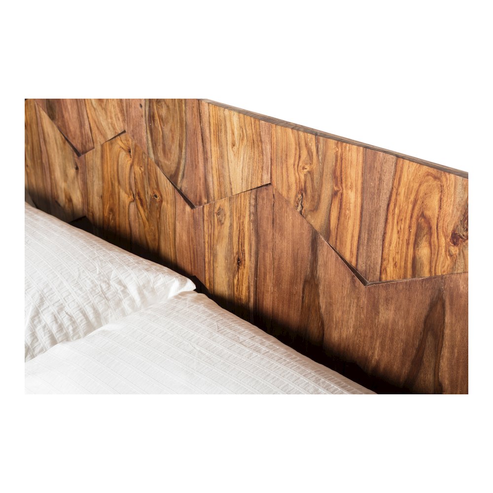 O2 Queen Bed Dark Brown. Picture 9