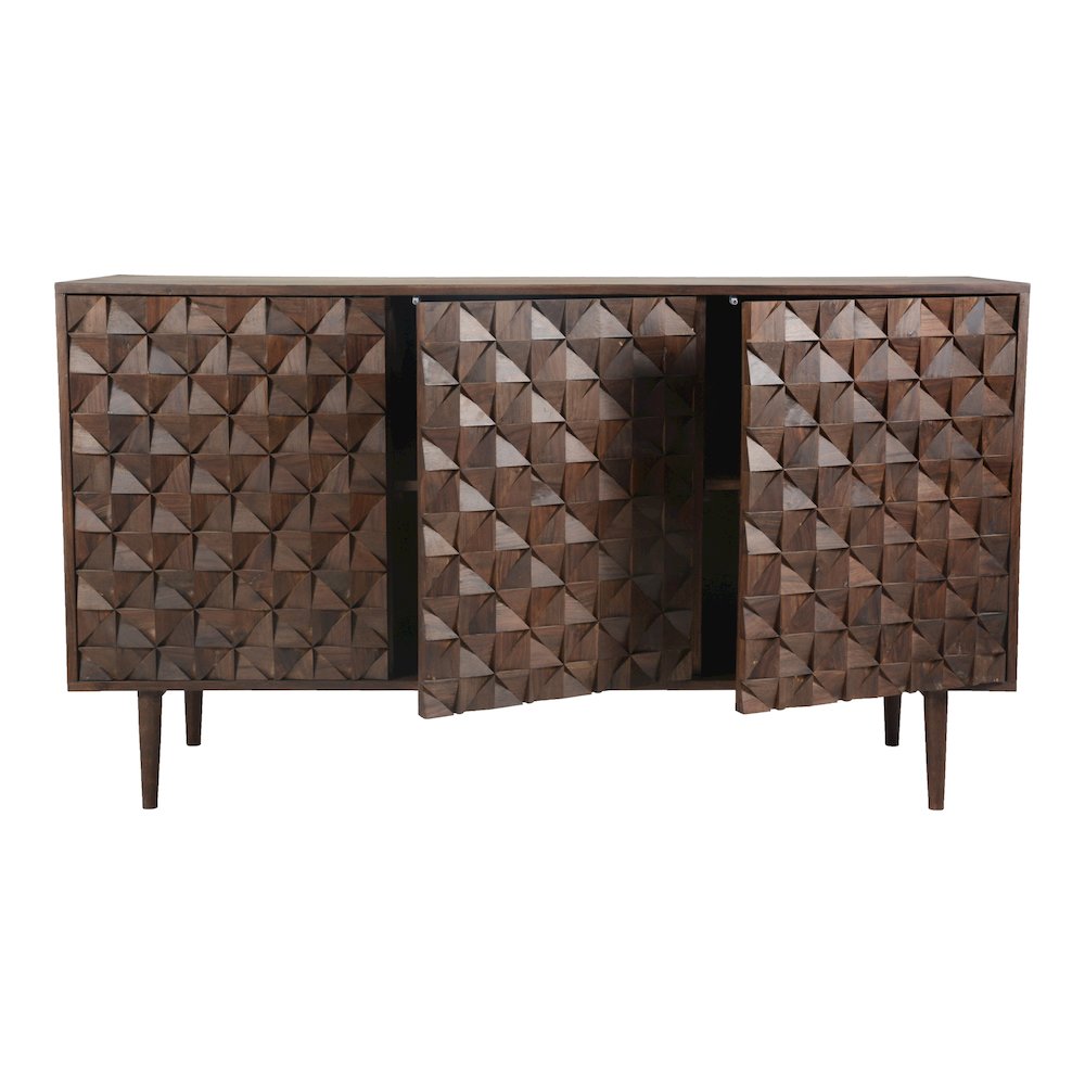 Pablo 3 Door Sideboard Dark Brown. Picture 8